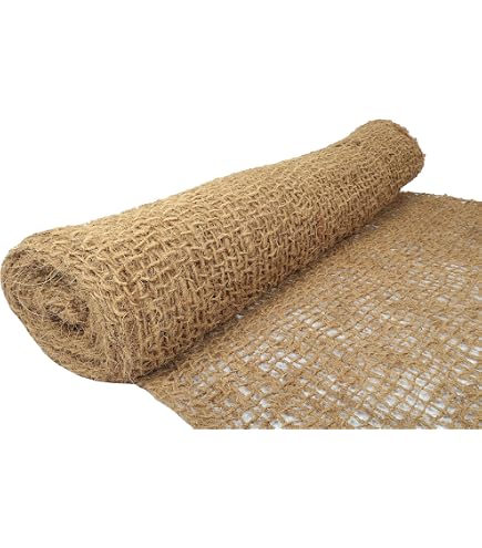 Kokosnetz Böschung Casa Pura Böschungsmatte Nature | Erosionsschutz Für Gartenarbeiten | Bis 20 M | Böschungsnetz | Hangsicherung | Kokos-Naturfasern | Witterungsbeständig (1 M X 20 M | 400 G/m² Sichtschutz Balkon