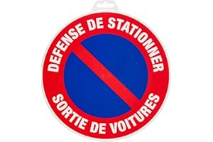 Novap - Panneau - Defense de stationner sortie de voitures - Diametre 300Mm Rigide