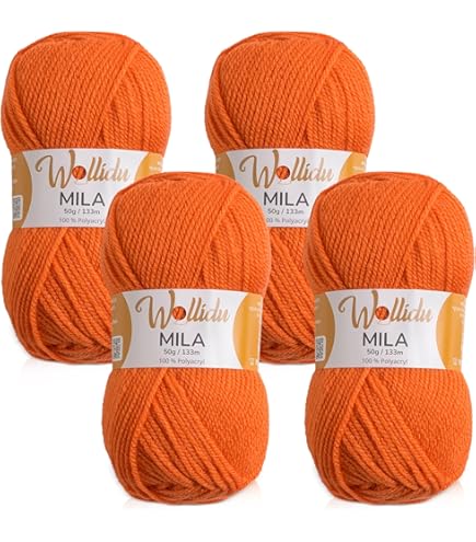 Goedkoop dun katoengaren Cotton eight oranje 041