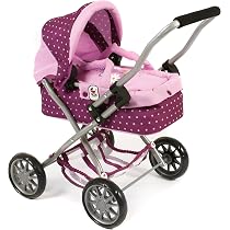 Bayer Chic 2000 Poussette Poupée Smarty – Pliable, Capote Rabattable, Sac De Transport, Pour Poupées Jusqu'à 40 Cm