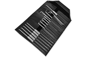 MULTIPICK ELITE 14 Kit de Crochetage professionnel - [14 pièces | 0,6 mm] Made in Germany - Lockpicking set - Serrurier outils - Crocheteur Lock Picking - Lockpick pour serrure - Ouverture Pick Set