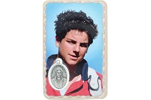 PALAIS DU ROSAIRE Palacio del Rosario Imágenes religiosas de Carlo Acutis con medalla - Imagen religiosa - Culto Cristiano de Plástico