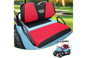 10L0L Golf Cart Seat Covers Full Front Seats, Easy Install with Polyester Bench Seat Protector, Universal Fit Accessories for Club Car DS/Precedent/Yamaha …