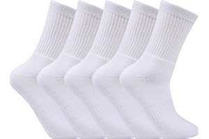 Laulax 5 Pairs Finest Combed Cotton Smooth Seamless Toe Boys School Socks (3-16 Years), Black, Charcoal, Navy…