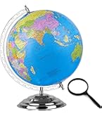 Zest 4 Toyz Educational Globe - 10 Inches Height Metal Black Base