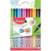 Maped 749652 Felt Tıp 12 Renk Ke&ccedil;eli Kalem