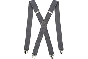 Pierrot - Bretelle Uomo Larghe Vintage - Regolabili Fino A 130cm - Garantite A Vita - Clip molto forti - Bretelle Uomo Eleganti