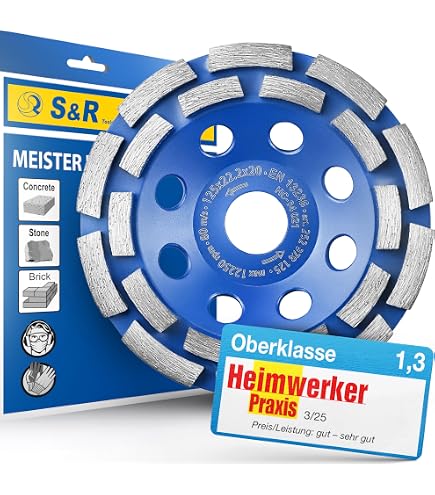 Set Makita 1100W Avec Broyeur à Béton, Carter D'aspiration 191W06-8 Et 2 Meules Diamant – Dans Makpac