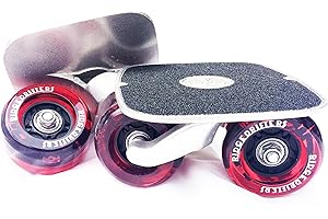 RIDGE SKATEBOARDS Drift Patines Freeline con Ruedas de 70 mm con rodamientos ABEC 7 (Negro)