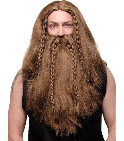 Wikinger Bart Für Kostüme – Authentischer, Rotblonder Bart Für Karneval, Halloween & Mittelalter-Partys