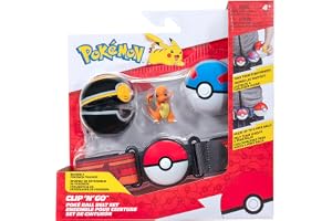 Pokémon Charmander Clip N Go Bälteset - Perfekt samman med Pokemon pokéball och 5- och 8cm kampfiguren.