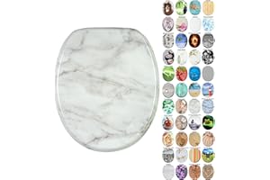 Sanilo Sedile WC, grande scelta di belli copriwater da legno robusto e di alta qualità (Marmo)