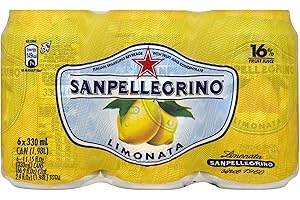 Sanpellegrino Limonata Cans 6 x 33 cl (Pack of 4, Total 24)