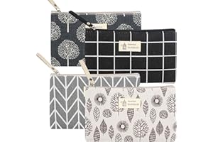 BNNRJIA Płócienne kosmetyczki, drukowane torby do makijażu, przenośne podróżne przybory toaletowe, organizer do przechowywania, kosmetyczka, torebki z zamkiem błyskawicznym, na kosmetyki, makijaż, kobiety,