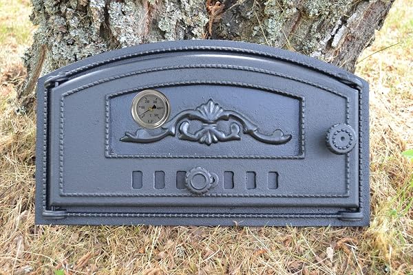 SEZAM, porte de four en fonte, porte de four massive épaisse, porte de four à pizza gaucher, portes pour fours à pizza, fours à pain, cuisines de jardin et fumoir 6.50x27.50x48.50CM