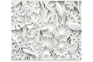 murando Fotomurales 100x70 cm XXL Papel pintado tejido no tejido Decoración de Pared decorativos Murales moderna Diseno Fotográfico blanco f-B-0038-a-a