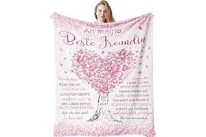 ‎JINMAPLE Beste Freundin Geschenke, Geschenk Beste Freundin Geburtstag, Geburtstagsgeschenk für Beste Freundin Decke 150x130CM, Geschenk für Beste Freundin, Geschenke Beste Freundin, Geschenke für Freundin