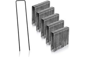GardenMate 250x Picchetti di ancoraggio lunghi 150mm e larghi 25mm in filo d'acciaio dello spessore di 2,9mm, 4260313266357