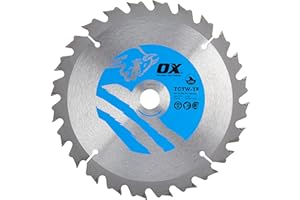 OX TOOLS OX Wood Cutting Thin Kerf Circular Saw Blade 165/16mm, 24 Teeth ATB