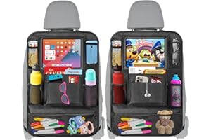 Albert Austin Car Seat Organiser Pack of 2 with 10 Pockets - Durable & Waterproof for Long Trips