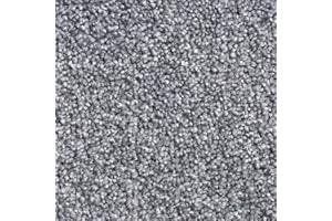 TUDA GRASS DIRECT Tuda Carpets | Barrati 15mm Saxony Pile Carpet with Hessian Action Back | Flint Grey (82) - Sample