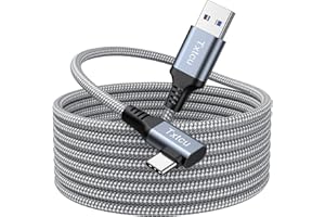TXTCU Compatible for Oculus Quest 2 Link Cable 5M, VR Headset Cable for Oculus Quest 2 / Quest 1, USB 3.0 Type A to C High Speed Data Transfer Charging Cord for Gaming PC & USB C Charger