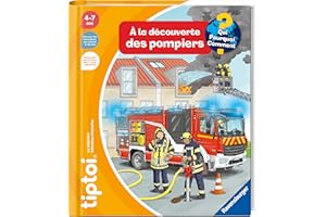 Ravensburger - tiptoi® - Livre interactif - À la découverte des pompiers - Jeu éducatif électronique, sans écran - A partir de 4 ans - version française - 13099015
