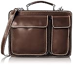 Chicca Tutto Moda CTM Borsa Uomo da Lavoro Piccola Cartella Portadocumenti, 27x20x11cm, Vera Pelle 100% Made in Italy