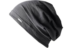 CHARM Czapka dla Mężczyźn i Kobiet na Lato 100% Bawełna - Uniseks Lekka Cienka Długa Typu Slouchy Beanie Do Chemioterapia Rak Oddychająca Antyalergenowa