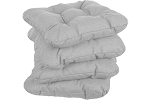 gutekissen Coussin de Chaise matelassé Garniture pour chaises/bancs pour la Maison et Le Jardin Coussin de Jardin Coussin d'assise Plusieurs Couleurs PI1 (50x50, Platine, 4)
