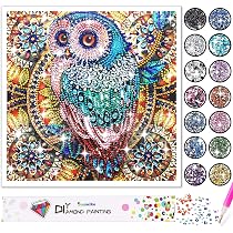 Kit Diamond Painting Enfants Fleurs & Papillons - Loisir Créatif 5D Pour Filles 5-12 Ans