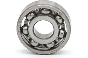 Parts and Parts Roulement à billes rainuré 6303 c3 - 17 x 47 x 14 mm - DIN 625 ISO 15 - Roulement radial à grande vitesse - Faible friction - Facile à utiliser - Idéal pour les boîtes de vitesses