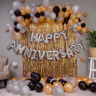 Just Party Set of 63 Pcs - 15 Silver 15 Gold 15 Black M...