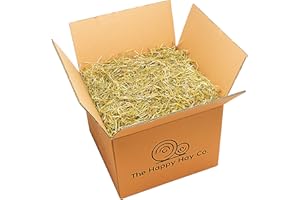The Happy Hay Co. Rye Grass Hay - Sweet, Stalky, High Fibre Rabbit & Guinea Pig Food Hay (10KG)