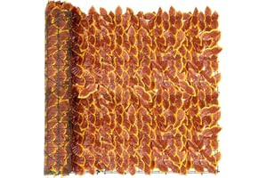 REOVE Artificial Ivy Privacy Fence Screen, Artificial Hedge Fence Green Leaf Ivy Screen Plant Wall Fake Grass Decorative Backdrop for Privacy Protection Home Balcony Garden