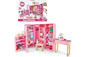 MINI BRANDS 5 SURPRISE Mini Fashion, Dream Wardrobe, Store and Display Doll Fashion Accessories, Mini Fashion, Includes Exclusive Mini Fashion Bag, Doll Playset