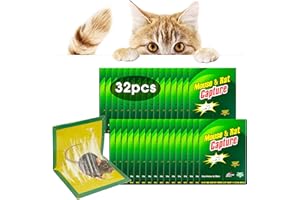 Stingmon Trap Trampas para Ratones | 32 Piezas Trampa Ratas | Mata Ratas Potente | Pegamento Ratas | Trampa Ratones | Pegamento Ratones | Trampa Adhesiva para Ratones | Apto para Ratones y Ratas