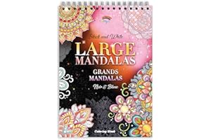 Mandala Adult Colouring Books by Colorya - A4 Size - Large Mandalas Colouring Book for Adults - Premium Quality Paper, No Medium Bleeding, One-Sided Printing