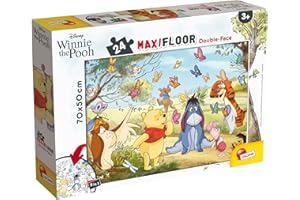 Liscianigiochi- Disney Puzzle DF Maxi Floor 24 Winnie The Pooh Bambini, Multicolore, 86665