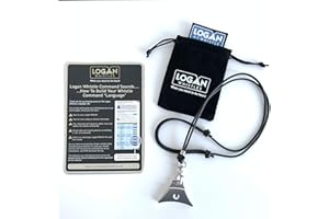 LOGAN WHISTLES Logan - Silbato A1, Negro, Aluminio, Moderno, Varios Tonos, Anodizado, Cuerda de Navegación, Guía de Sonido de Comando