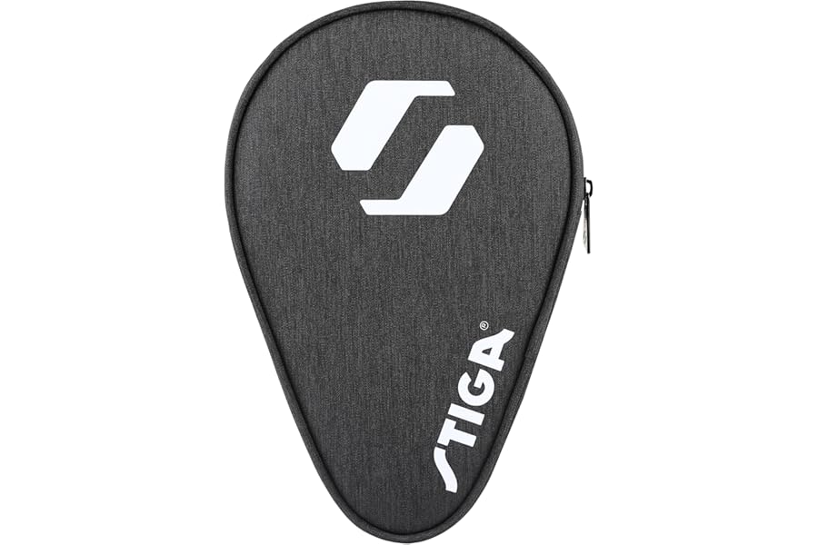 Stiga Racket Case Eco Rival, Practical Bag with Space for 1 Table Tennis Racket - Made of Durable, Recycled Plastic, Black