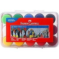 Faber-Castell Poster Color Plastic Box - Pack of 15 (Assorted)