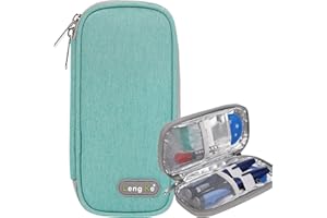 AYVANBER Insulin Cooler Travel Case Small Diabetic Medication Cooler Portable Cooling Bag with 2 Reusable Gel Ice Packs for Insulin Pens While Traveling and Other Diabetic Supplies (Green)