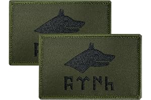 ZETTMANN® [2 Stück] Türkei Patch mit Klettverschluss als Türkei Aufnäher für T-Shirt, Jacke, Pullover - Türkische Fahne Bayrak Asker Bozkurt Zeichen Camouflage ca. 8 x 5cm (Göktürk Wolf)