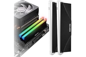 EZDIY-FAB 5V ARGB Memory RAM Cooler DDR Heatsink for DIY PC Game MOD DDR3 DDR4-2 Pack