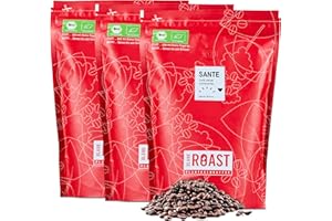 ‎BLANK ROAST Blank Roast - SANTE - 1kg (3er Pack) - Bio Kaffeebohnen koffeinfrei - 100% Arabica aus Peru - schonend & umweltfreundlich entkoffeiniert - säurearm mit voller Crema - ideal für jede Zubereitungsart