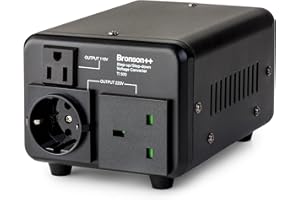 Bronson++ TI 500 - Transformador de 110 voltios convertidor USA Toroidal 500 vatios – Entrada/Salida 220 V/110 V reversible Bronson 500 W