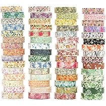 Songdao 10 Rollos Sakura Washi Tape Set Cinta Adhesiva Decorativa