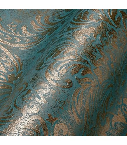 thumbnail image 2 of Blue Diamond Lattice Wallpaper - PVC Flocking, 0.53m X 10m Roll For Living Room, Bedroom 2 of 4