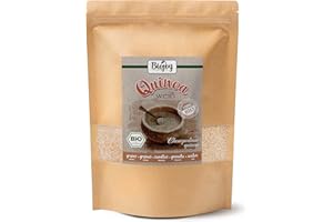 Biojoy Quinoa blanc BIO, pour plats ou préparer des salades, Chenopodium quinoa (1 kg)